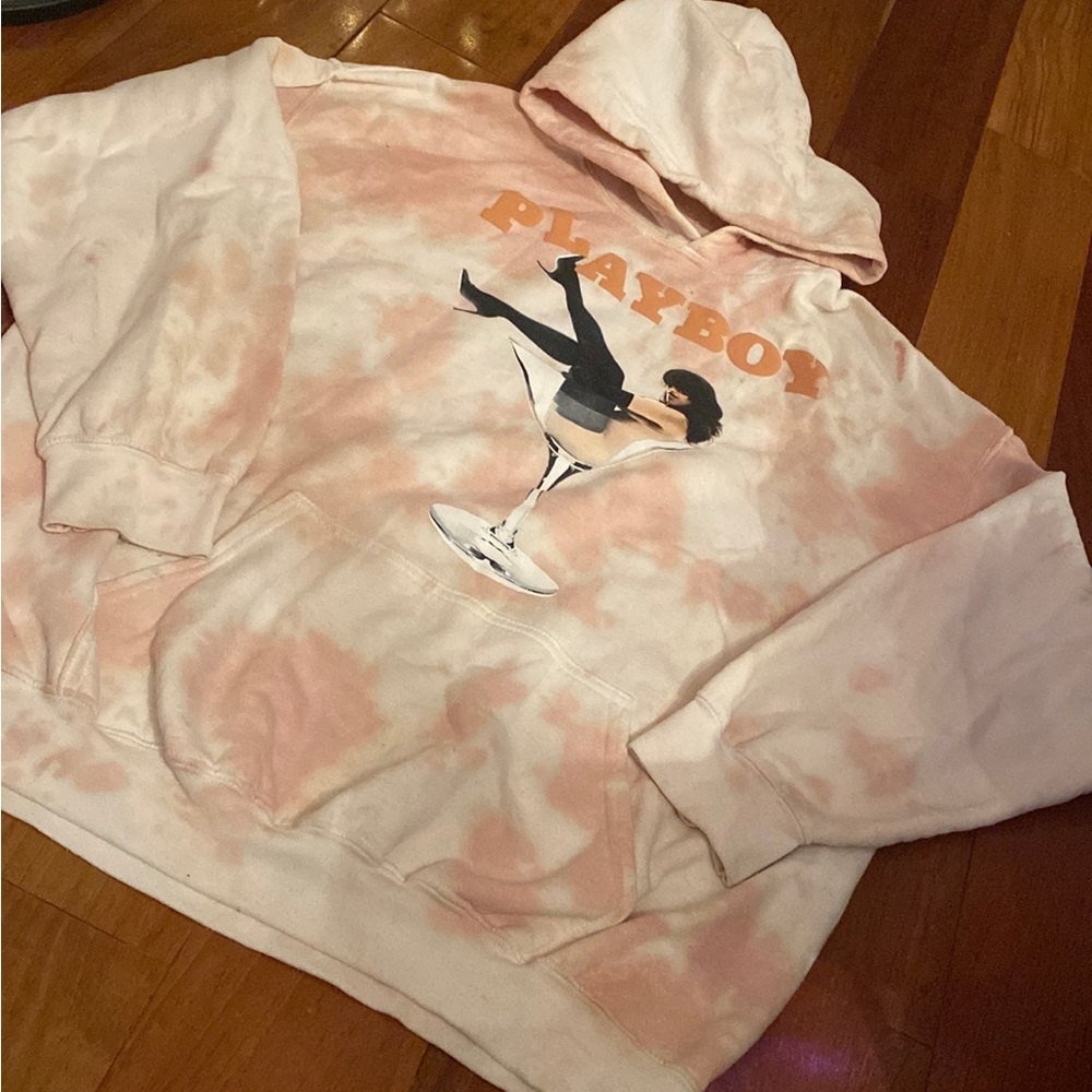 Playboy Tie Dye Martini Cup Hoodie